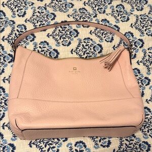 Kate spade pink cobble leather shoulder bag